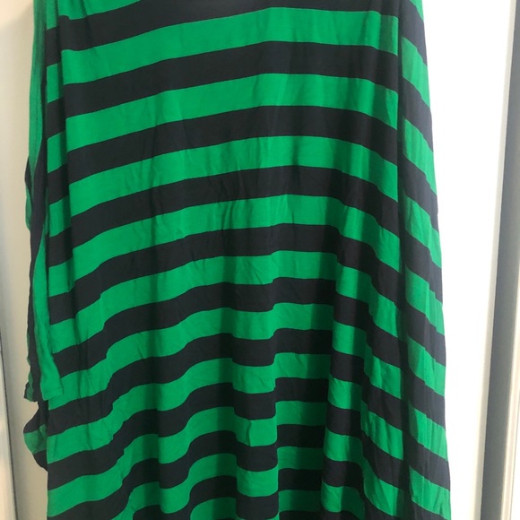 Michael Kors Navy/Green cold shoulder blouse - Picture 4 of 4